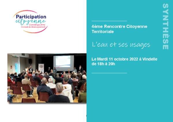 Synthèse 4e Rencontre citoyenne territoriale